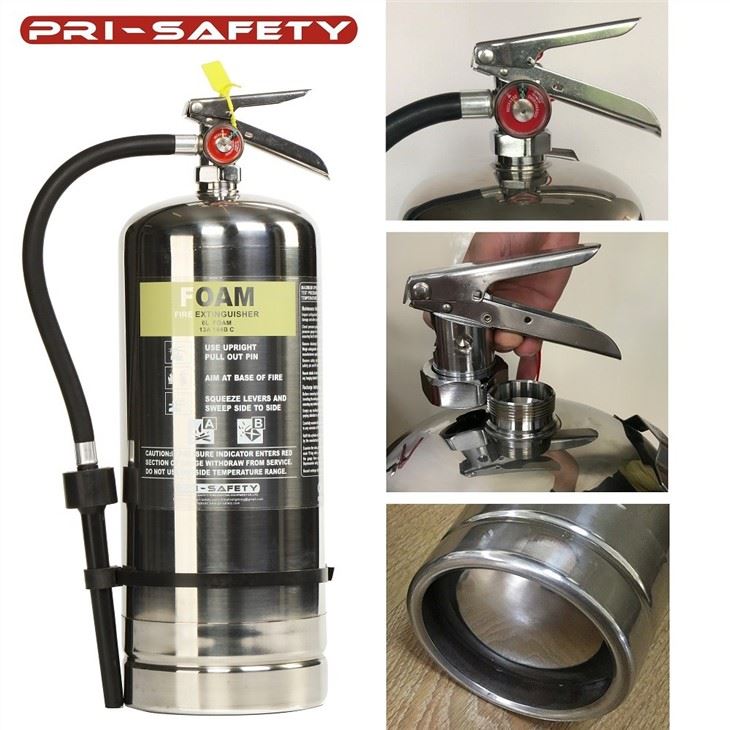 SUS304 Stainelss Steel Foam Portable Fire Extinguisher