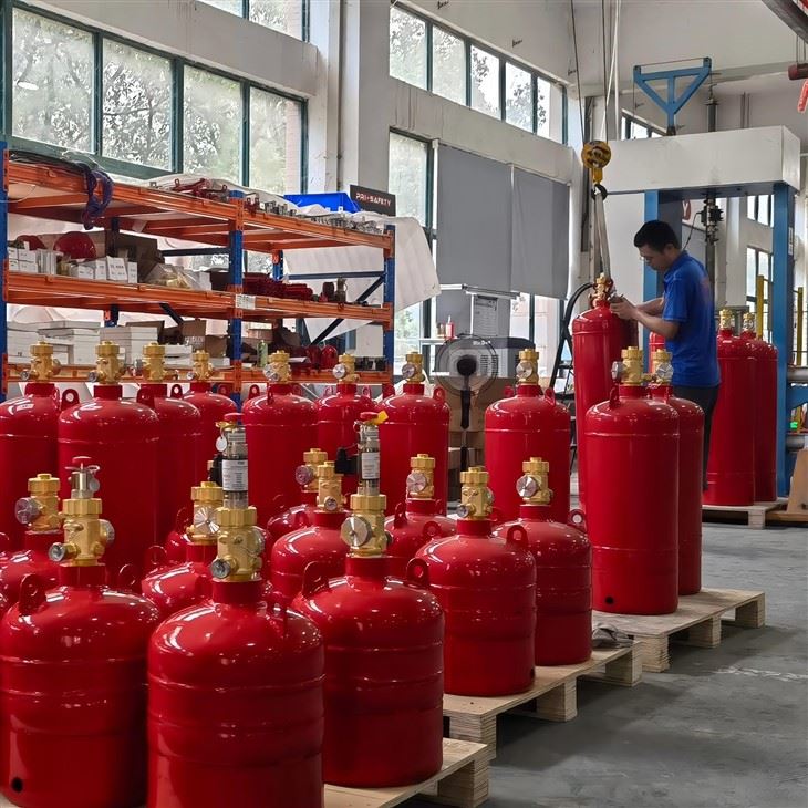 70L-500L FM200 Fire System FM200 Fire Suppression System HFC-227EA FK-5112 Novec 1230 Fire Fighting System Clean Agent Fire Extinguishing System high quality