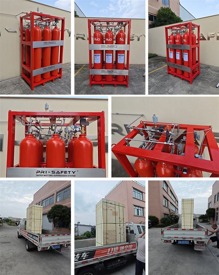 Gas Cylinder Pressurized Water Mist Fire System factory